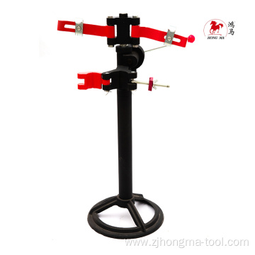 Mechanical strut shock absorber spring removal compressor